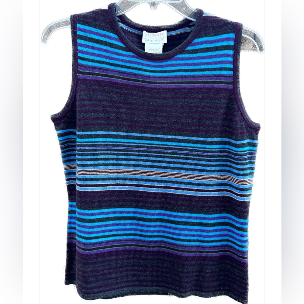 Designer Originals Striped Sweater Vest